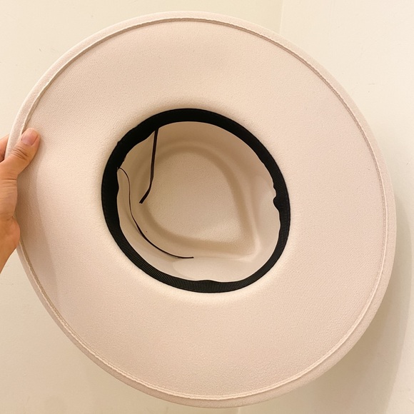 Ivory Fedora Wide Brim Hat